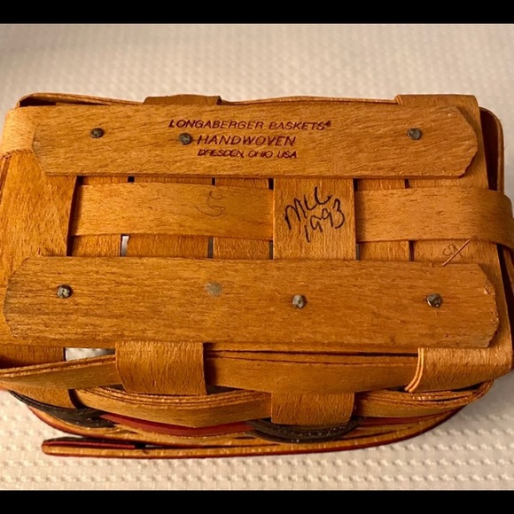 Longaberger 1993 All Star Basket # 14494 (With Liner & Tag) - Picture 5 of 10